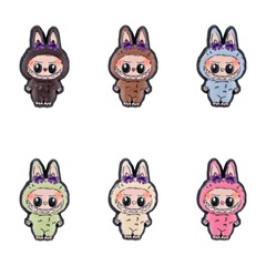 かわいい漫画シリーズブララ 2 靴フラワーホールシューズフラワーシューバックル diy ガーデンシューズアクセサリー UV 印刷メーカー