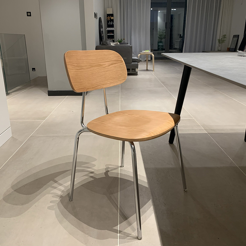 전기도금 실버 삼각대 + 라이트 월넛 시트 후면 패널