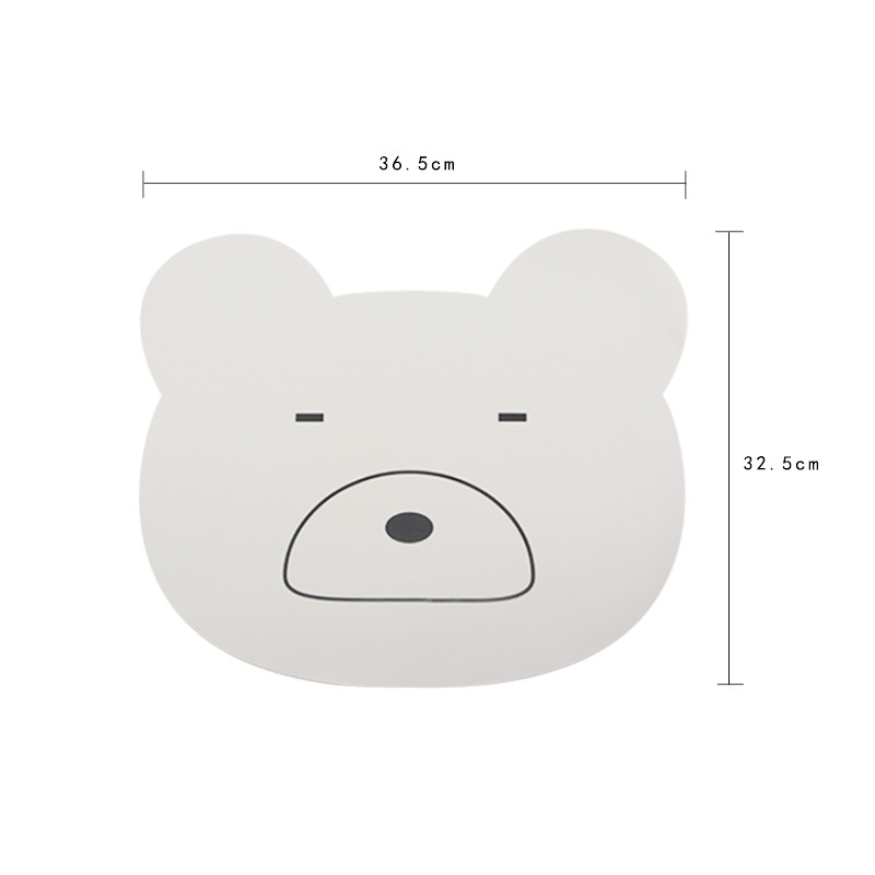 Cojín de almuerzo de silicona de dibujos animados a prueba de agua a prueba de aceite almuerzo de estudiantes a prueba de quemaduras resistente a altas temperaturas cojín de mesa aislante de comida occidental cojín personalizado