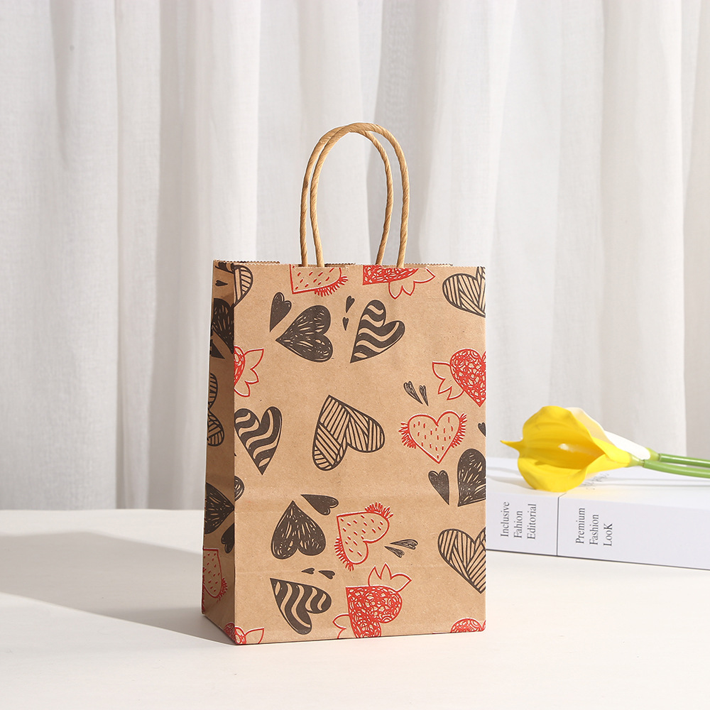 Valentine's Day Casual Cartoon Brown Paper Party Gift Bags display picture 3
