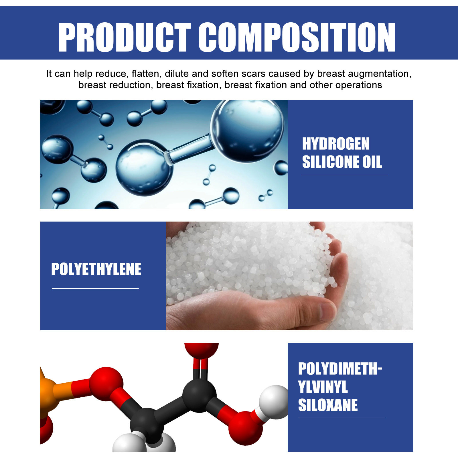 EELHOE Patch per cicatrici al seno Ripara le cicatrici della pelle, è comodo, leggero e leviga le cicatrici chirurgiche al seno, (confezione da 2)_voghion.com