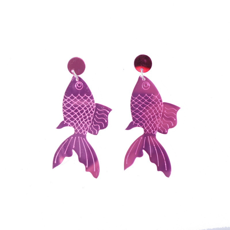 Animal, Dinosaur Pattern Women'S Gender 1 Pair Cute Exaggerated Animal Dinosaur Arylic Drop Earrings