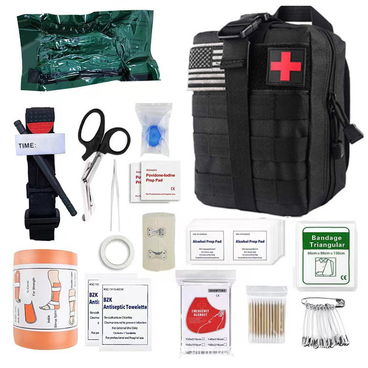Kit de primeros auxilios de campo transfronterizos, herramientas de supervivencia, paquetes de supervivencia de campo, suministros de emergencia de campamento