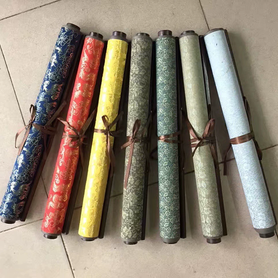 Оптовая Продажа с фабрики парча десять тысяч раз вода ткань для письма Имитация Сюань утолщенный свиток рисовая сетка Начинающий каллиграфия практика вода