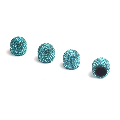 valve Core Cap Full of Diamonds - lake-blue