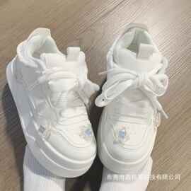 甜色原创星星厚底板鞋女鞋2025新款小众百搭chic小白鞋子