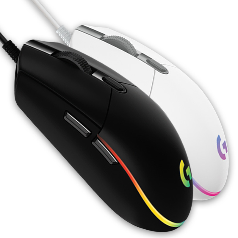 Logitech G102 juego de segunda generación ratón al por mayor con cable e-sports RGB pollo personalizado comiendo macro portátil de escritorio