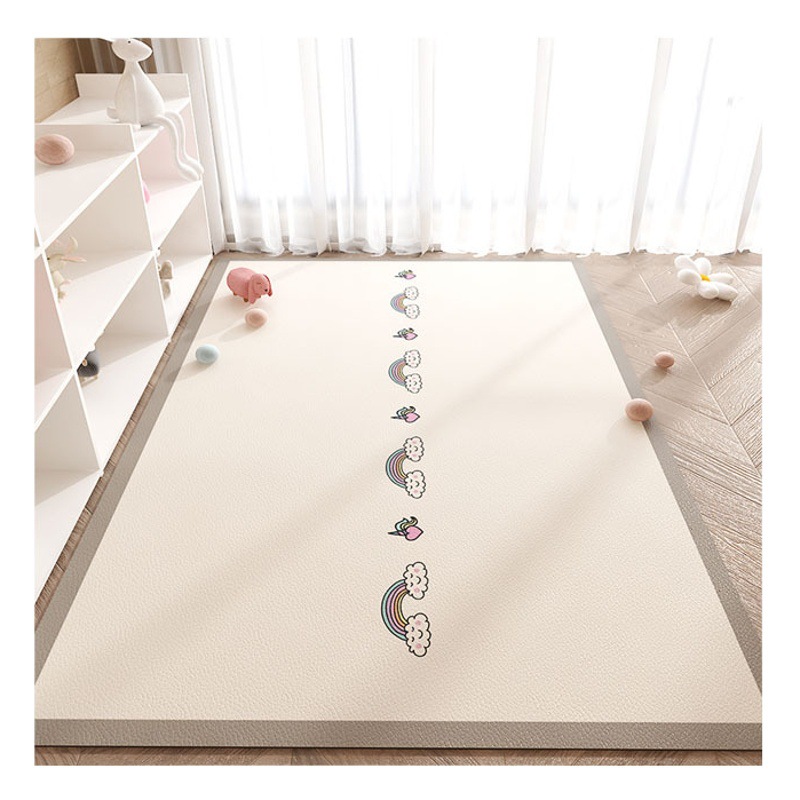 漫画かわいいゲームパッド家庭用拭き取りフリーレザーカーペット裁断可能防水防油リビングカーペット