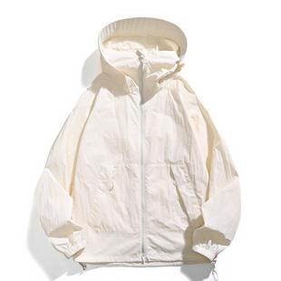 Sun Protection Clothing Men's Summer Casual Hooded Ice Silk Skin Clothing Couple Outdoor Sports Fishing and Cycling Sun Protection Clothing
