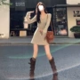 v领打底新款法式连衣裙