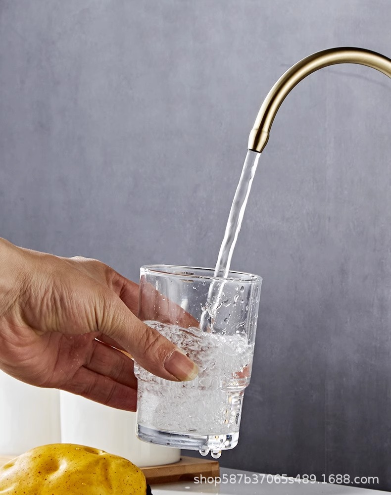 4-point direct drinking golden water purifier faucet 2-point 304 stainless steel water purifier kitchen purified water faucet Application Scenario