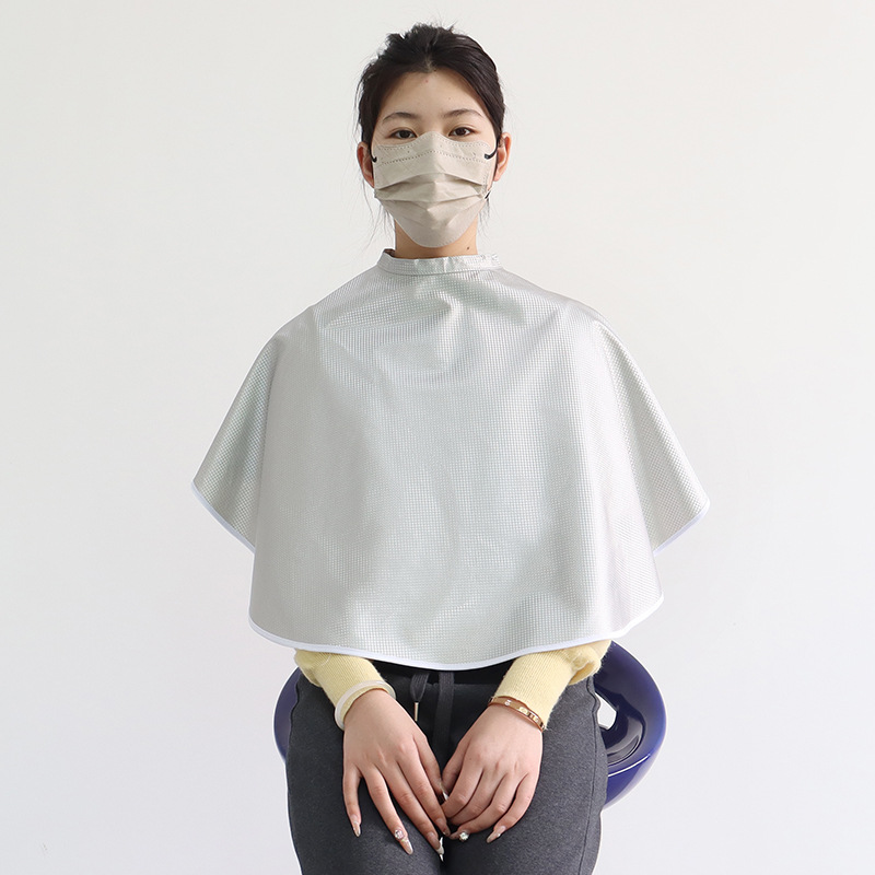 Barbero de Amazon transfronterizo, cortador de pelo, permanente y teñido, ropa de trabajo de peluquero, delantal de velcro impermeable y antiestático