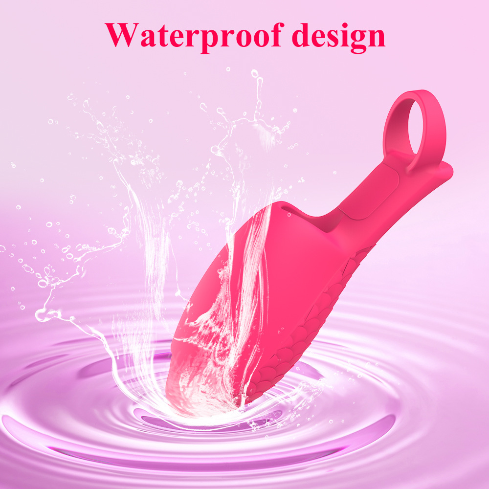 Fish Scale Silicone 10 Frequency Vibration Vibrator Couple Flirting Massage Alternative Finger Sleeve Wholesale_voghion.com