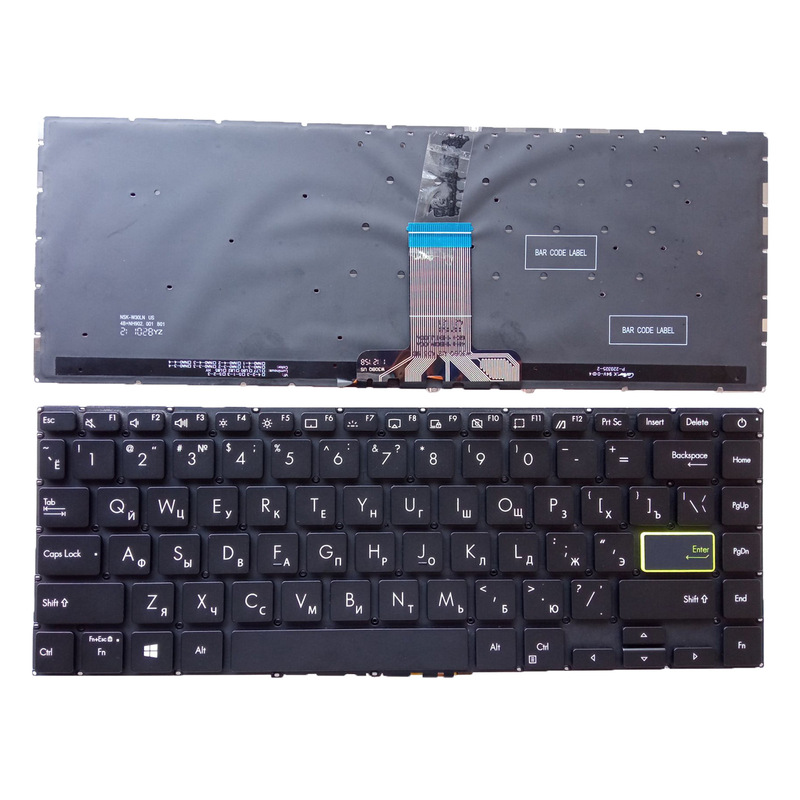 RU applicable to ASUS E410 E410KA E410MA E410 S14 S433 laptop keyboard