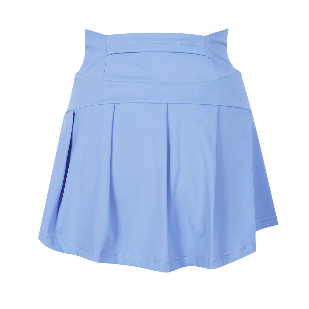 Falda de tenis de nailon estilo Lulu, de alta elasticidad, de seda helada, fina, transpirable, antiexposición, para yoga y deportes, para mujer.