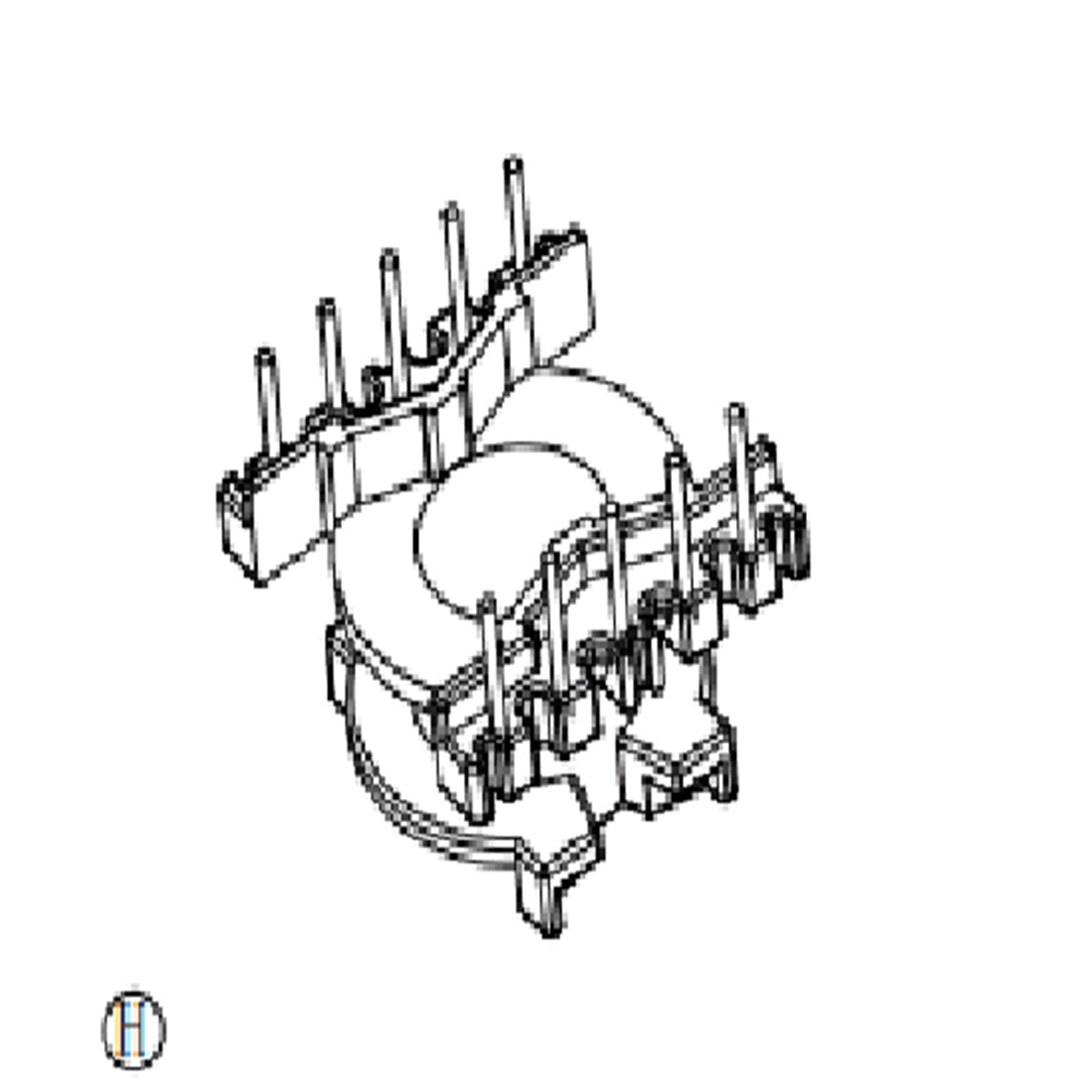 PQ20骨架立式5+5针PQ2014变压器骨架电木材质