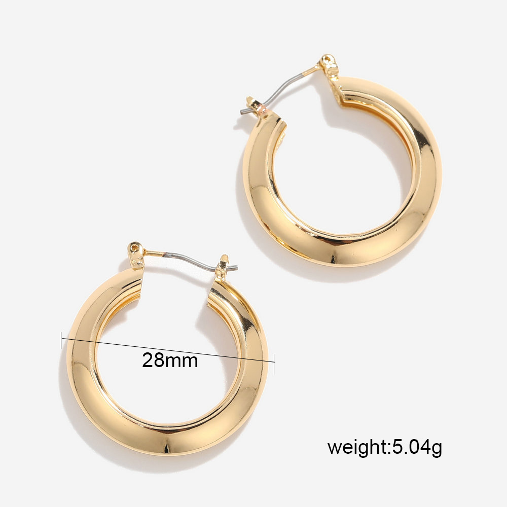 Nihaojewelry Wholesale Jewelry Simple Copper Gold-plated Geometric Earrings display picture 18