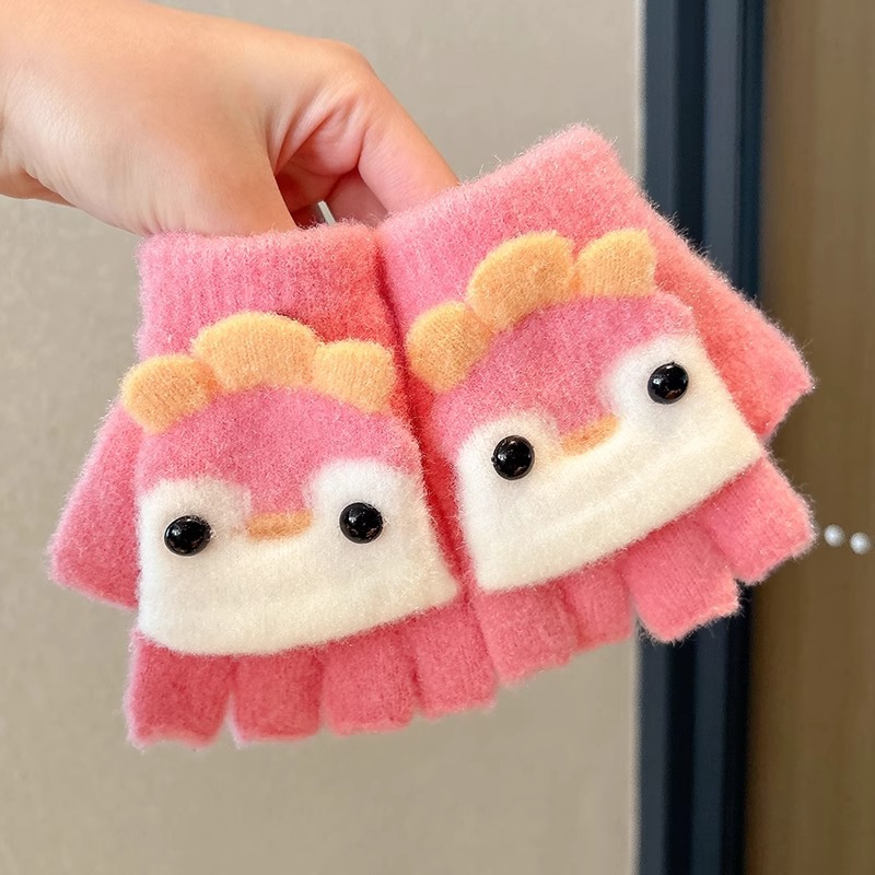 Guantes infantiles de invierno para niñas de invierno de cinco dedos para mujeres 2025 nuevos bebés calientes lindas niñas y niños