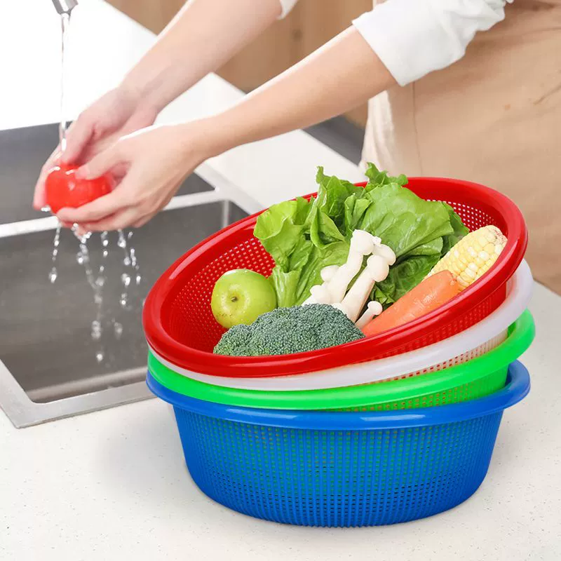 Сливная корзина большой емкости, большая большая корзина, круглая пластиковая корзина, коробка для мытья корзины, кухня, большая емкость, Чжао Чжицянь