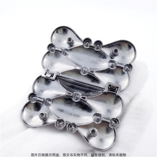 Custom Clothing Buckle Hardware Women's Coat Alloy Belt Buckle Elastic Adjustment Buckle Zibo Metal Waist Buckle