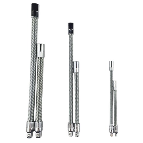 Flexible elastic socket head rod alloy universal flexible shaft ratchet wrench spring extension rod