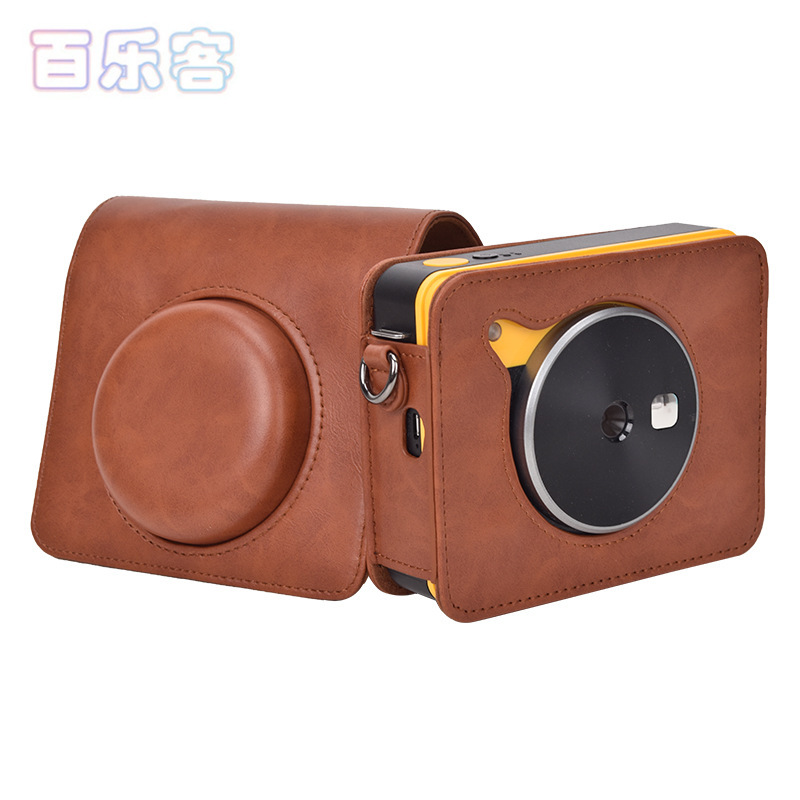 Kodak C300R Camera Bag C300R Camera Leather Case No-Removal Charging Travel Camera Storage Bag Digital Accessories