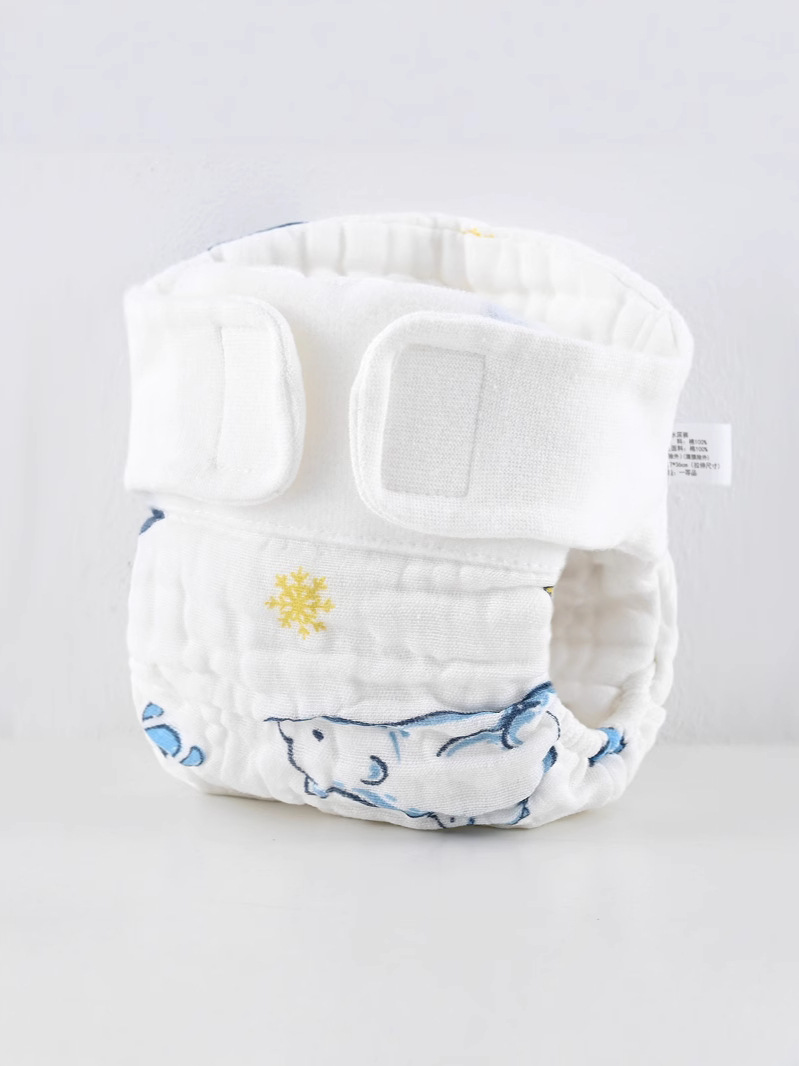 Pañales de gaza, pañales de algodón recién nacidos, pañales de bebé lavables, pantalones de verano