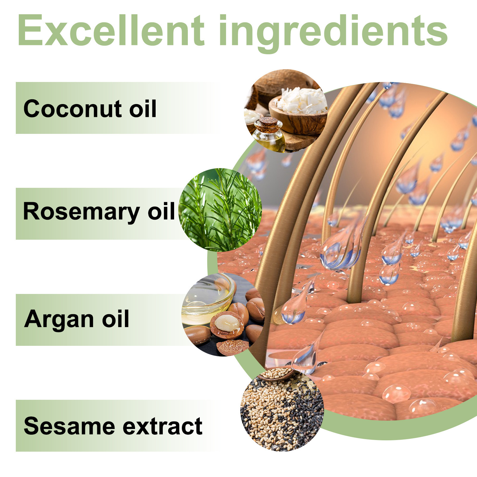 Rassodante OUHOE a base di erbe per rassodare, prevenire la caduta, pulizia forte e resistente, riparazione del cuoio capelluto e olio morbido per la cura dei capelli._voghion.com