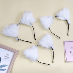 Japanese-style glowing plush fox ear headband Halloween glowing headband accessory party bar hot-selling headband