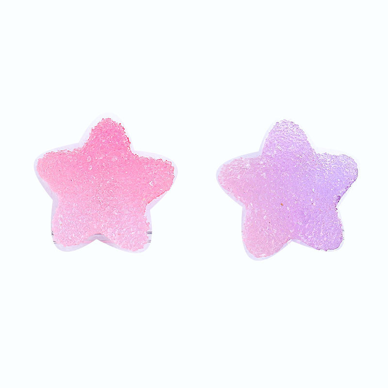 Gradiente de dibujos animados simulación estrella suave caramelo accesorios DIY resina suave pegamento caramelo al por mayor crema pegamento teléfono caso material