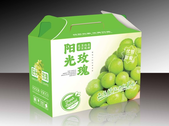 Caja de embalaje de regalo de uva en stock, caja de embalaje de regalo de uva, 5 kg 10 kg caja de embalaje de cartón de uva