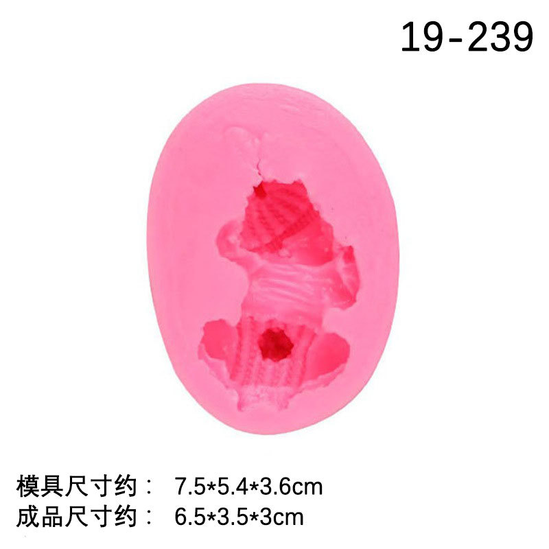 En stock al por mayor tridimensional acostado dormir Bebé forma fondant molde de silicona DIY decoración del coche aromaterapia yeso