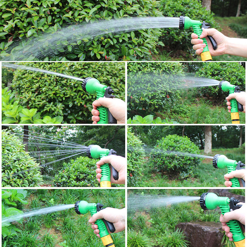 Plástico transfronterizo multifuncional riego de jardín pistola rociadora de agua herramienta de jardín riego de flores pistola rociadora riego agrícola verdura lavado de autos