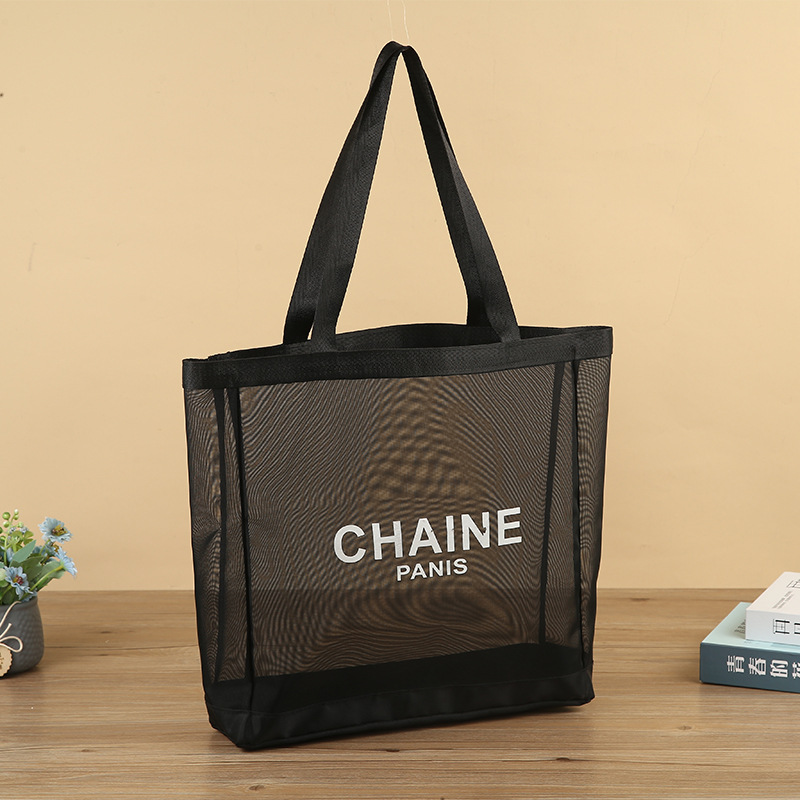 厂家批发供应网袋网布收纳袋 网眼包装袋单肩网袋支持定 制LOGO