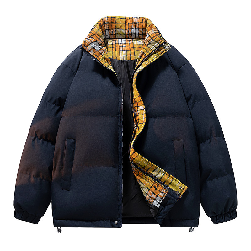 Padded-on Clothes Men's And Women's Loose Stand-up Collar Padded Jacket Warm And Thickened Padded Clothes Men's Tops Couple Jacket_viptrois.com