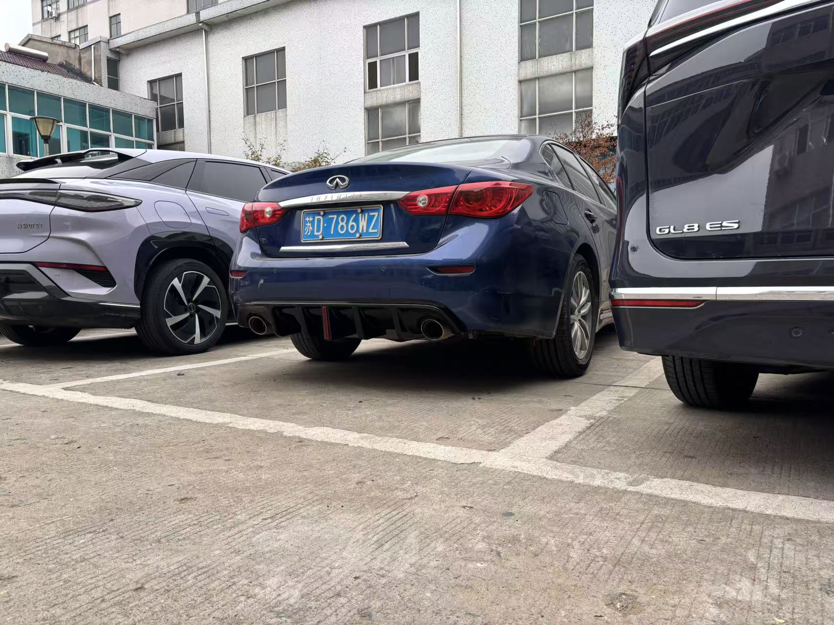 Suitable for 14-17 Q50L Modified Rear Lip with Lights or Without Lights, Rear Lip Spoiler