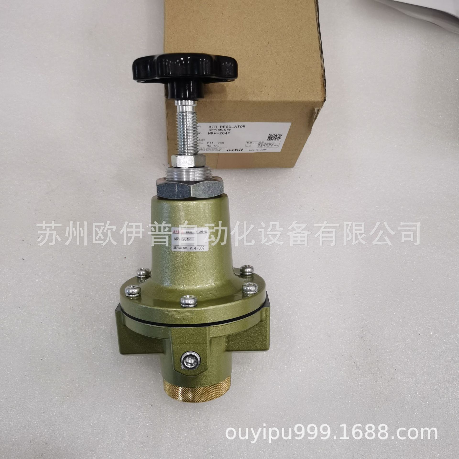 NRV-303 AIR REGULATOR 日本阿自倍尔调压阀AZBIL SERIAL NO.GK8