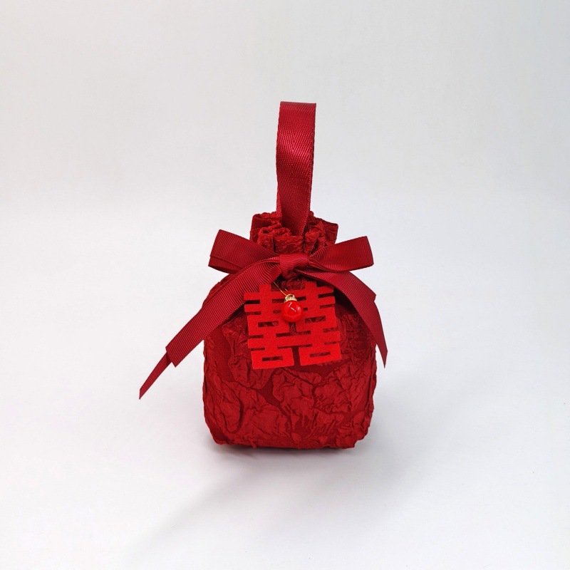 와인색 + 레드 구슬 + 희펠트