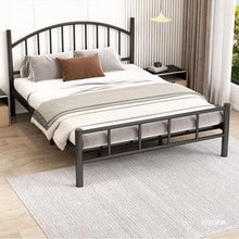 同款简约法式铁艺床单人床家用高端铁床双人床铁架床