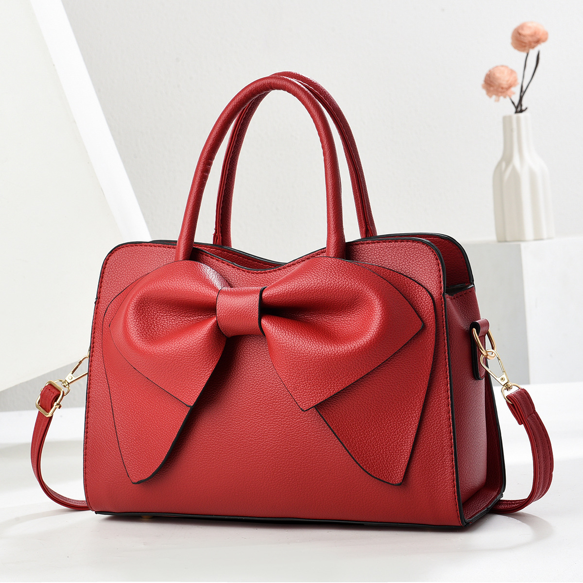 Bolso de mano con textura de lazo 2025 nuevo bolso de hombro versátil de color sólido para mujer, bolso cruzado, bolsos transfronterizos