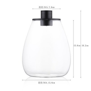 Micro-Landscape Ecological Bottle Container Plus Recyclable Timer Lamp Complete Set Shipped as a Complete Set of Micro-Landscape Production Kit