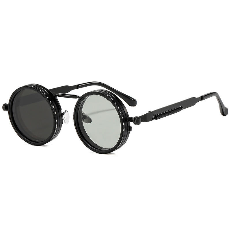 New Nd Filter Glasses, Color-Changing, Full Aluminum-Magnesium Polarized, Nine-Level Adjustable Light-Reducing Polarized Sunglasses, Plastic Steel Nd Sunglasses
