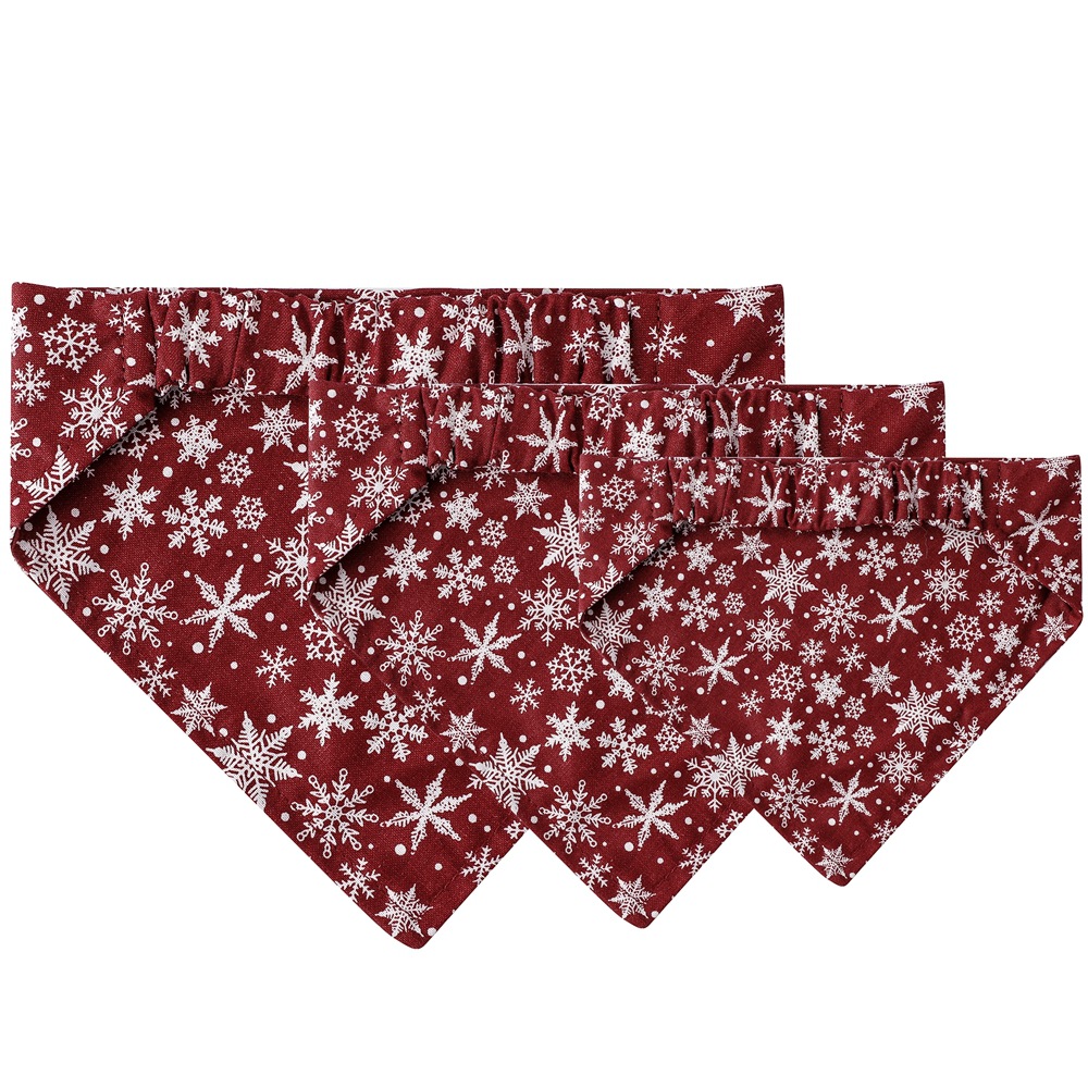 Elástico nuevo en stock transfronteriza mascota saliva toalla mascota bufanda Navidad perro bufanda accesorios para mascotas Plaid