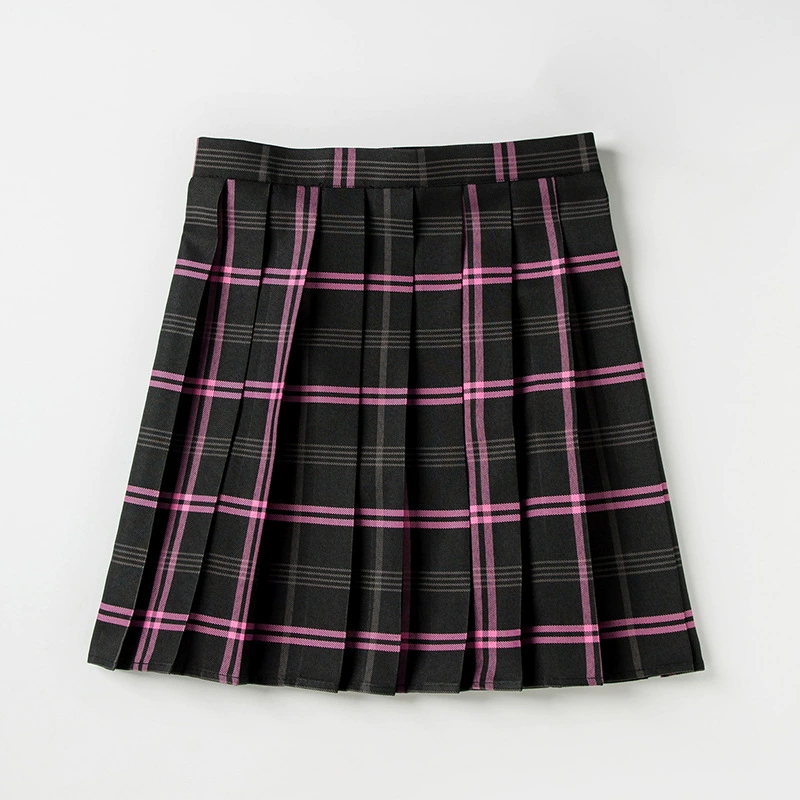 Студенческая плиссированная юбка, модная японская школьная юбка, высокий талия