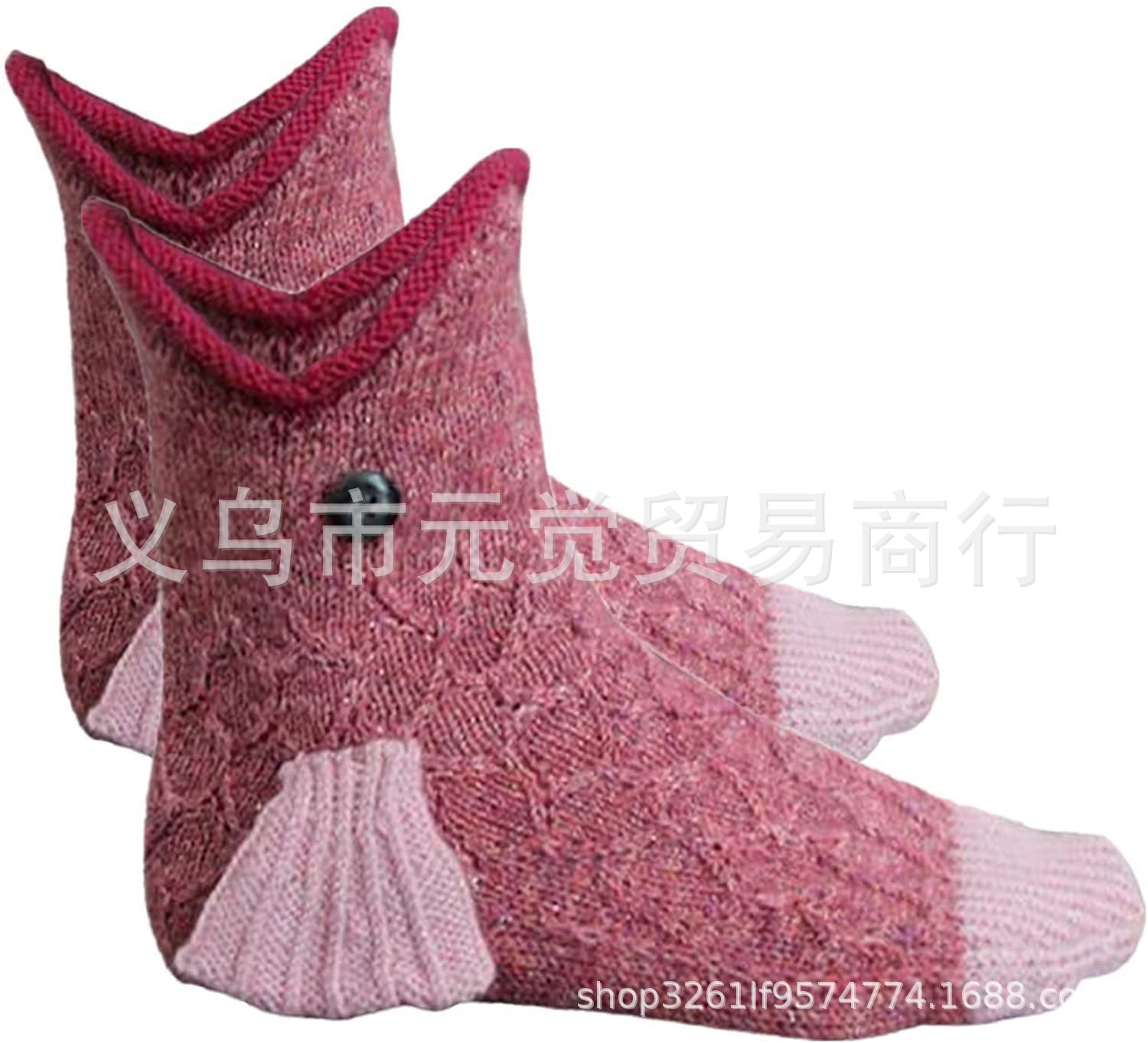 En stock popular de punto de cocodrilo calcetines de punto de Navidad de cocodrilo tiburón calcetines de piso calcetines de animales