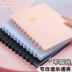 a4活页乐谱夹收纳册不反光可修改透明插页钢琴专用夹子大容量