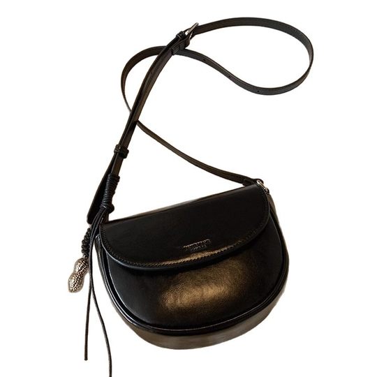 Nanfeng Chio2nd Shopkeeper Original Half Sugar Milk Chestnut Saddle Bag Women's Summer French Internet Popular Shoulder Crossbody Bag