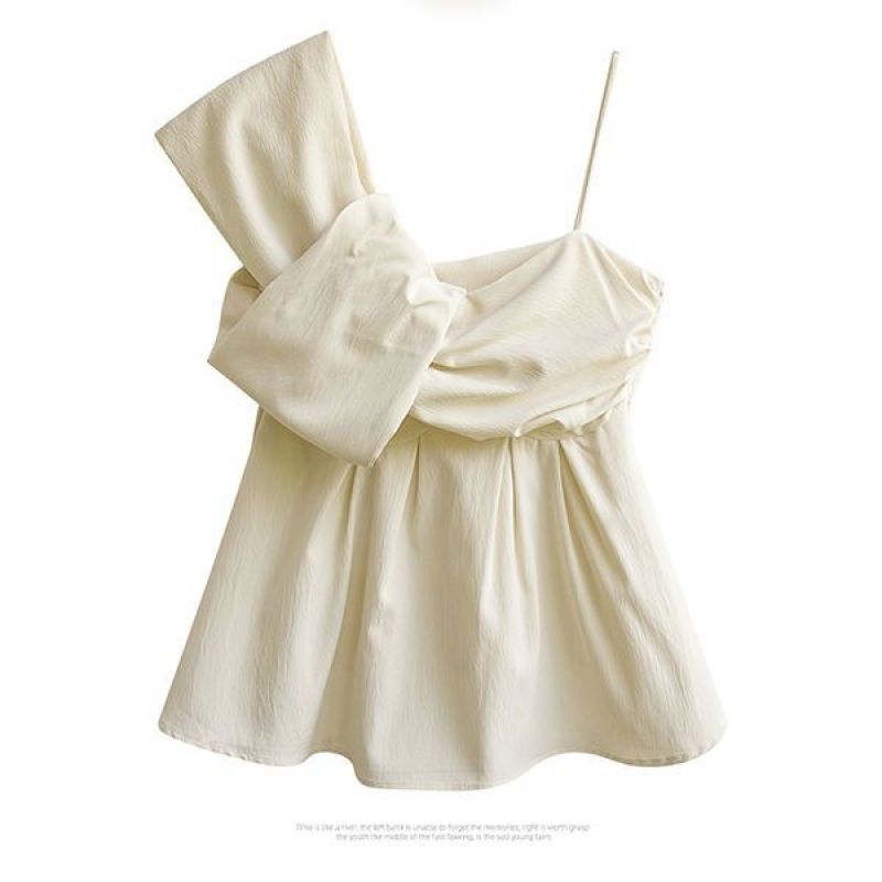 2025 Thai new high-end and unique waist-hugging slim skirt hem shirt temperament sleeveless top suspender vest
