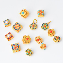 �߱�ɫ��Ƕ��������������׹��ͭ���diy�ֹ���֯������������