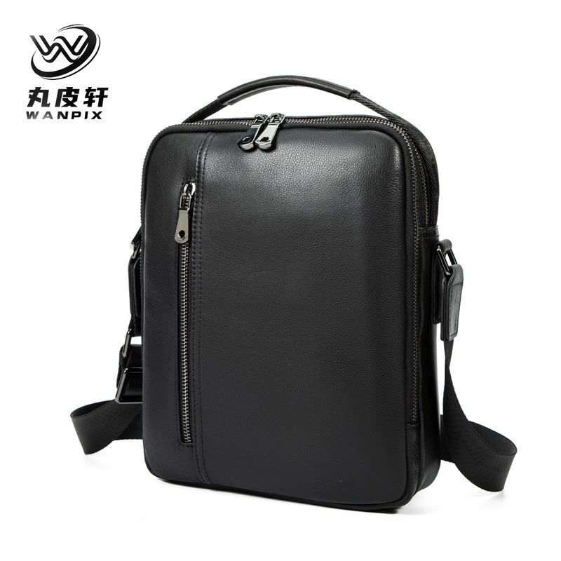 New shoulder bag cowhide messenger bag can hold 11-inch IPAD backpack casual all-match bag factory delivery